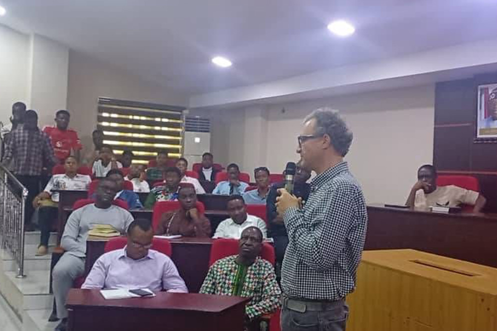 Fernanda Parente and Nathan Coyle speaking at Ars Electronica Festival 2025
